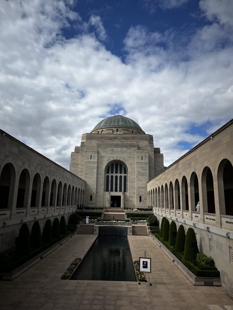 the War Memorial in Canberra during a weekend trip