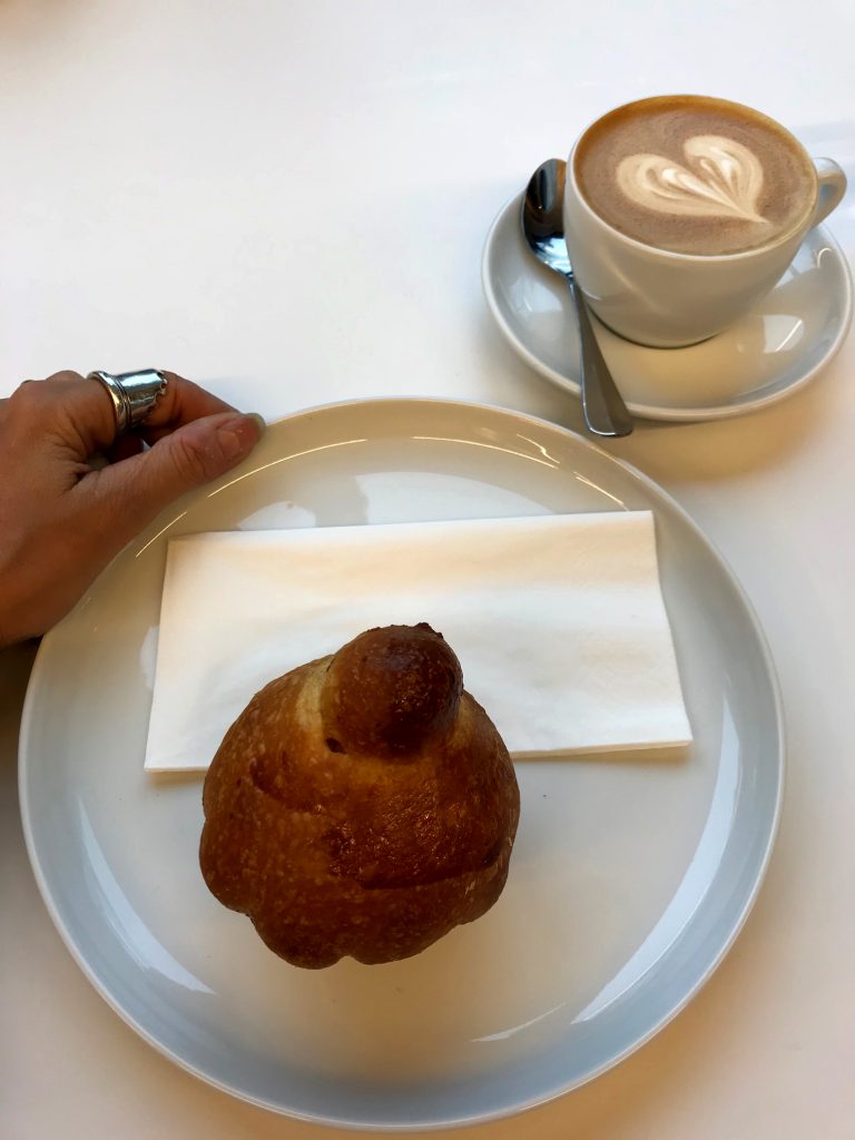 Pastry and coffee from Miro in Zurich