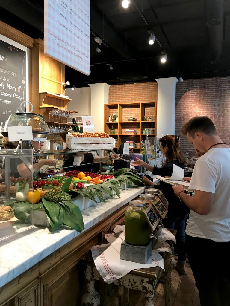 People waiting to be served at Babu's coffehouse