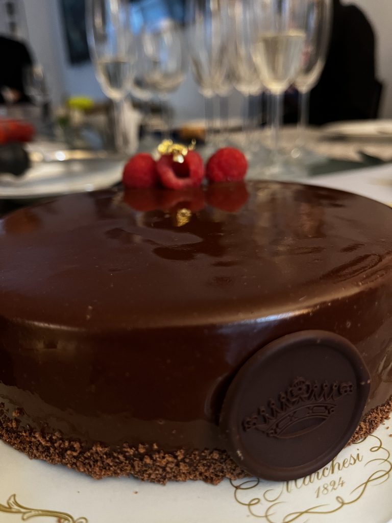 Chocolate cake by marchesi London