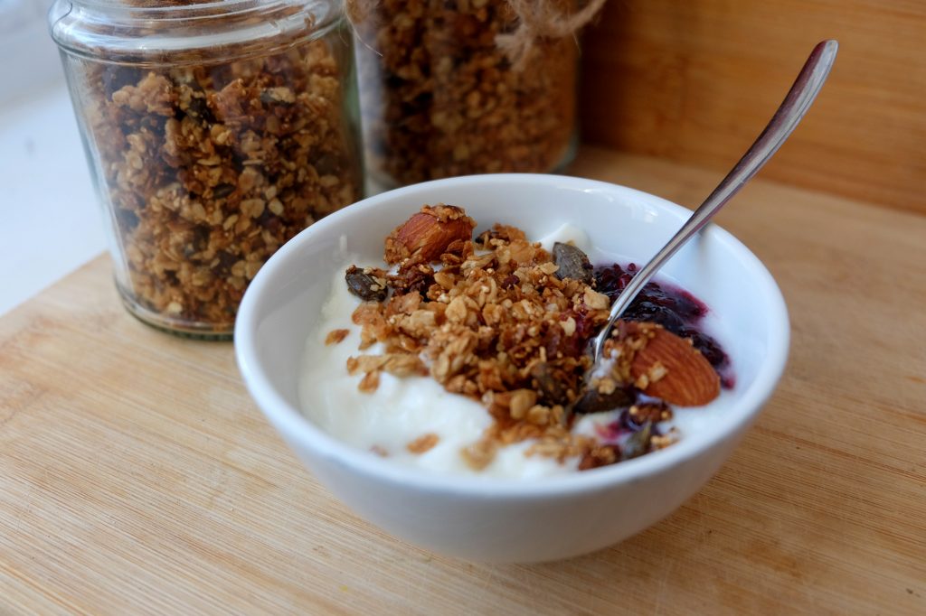 Granola in a bowl 
