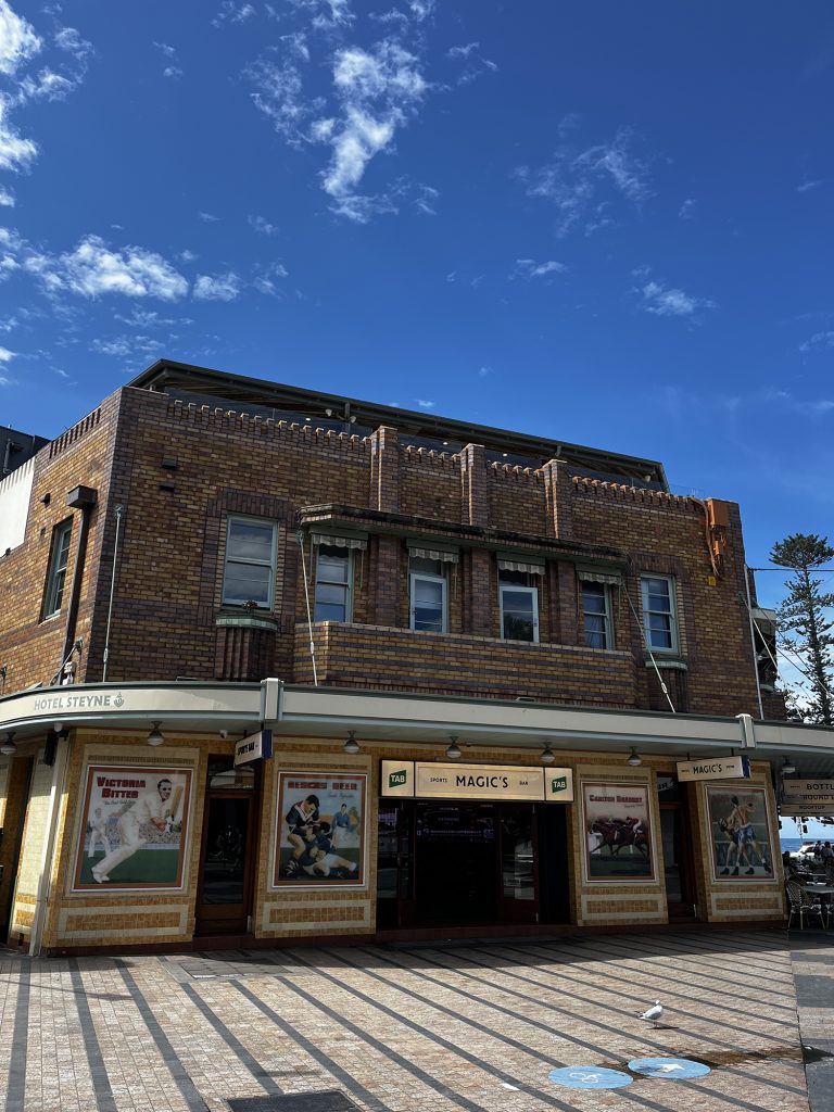 Period building on Manly Corso